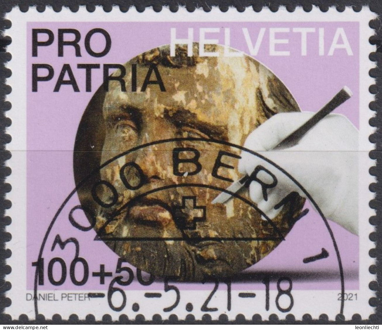 2021 Schweiz Pro Patria, Skulptur ⵙ Zum:CH B344, Mi:CH 2712, Yt:CH 2638 - Gebruikt