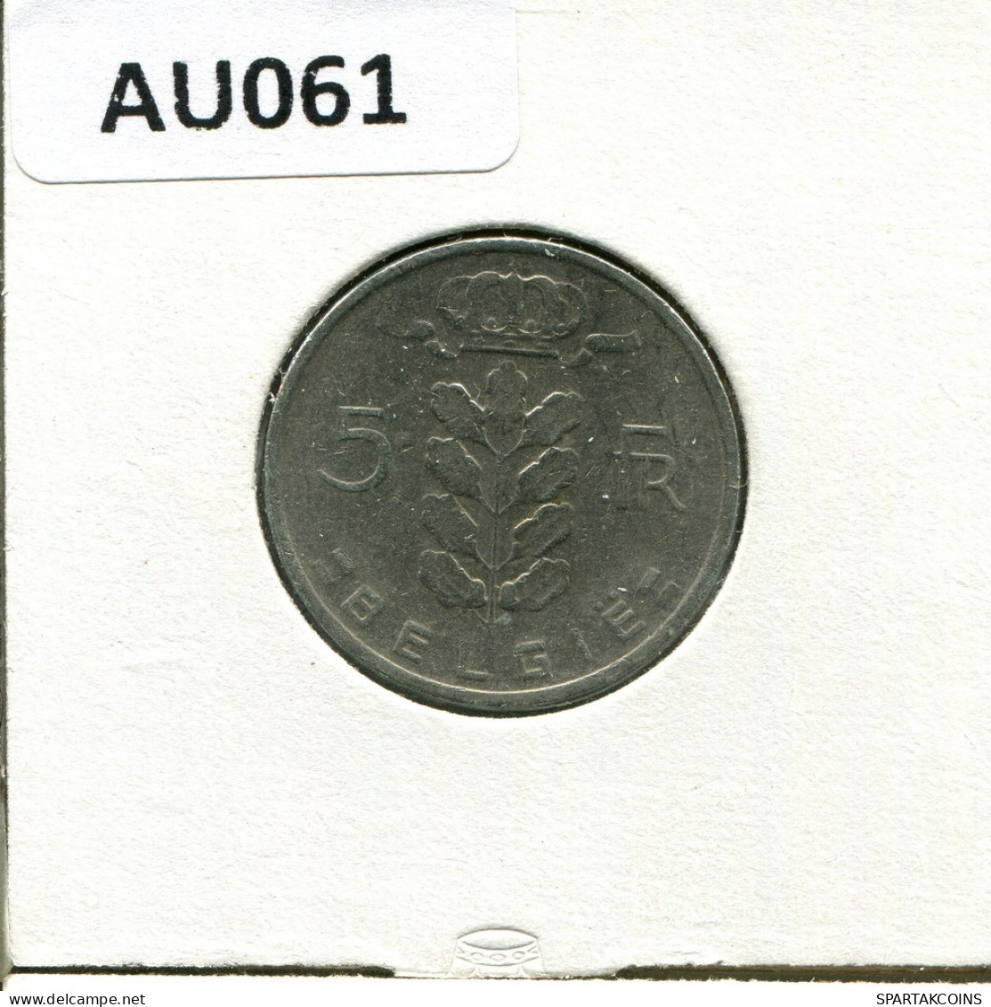 5 FRANCS 1969 DUTCH Text BELGIEN BELGIUM Münze #AU061.D.A - 5 Francs