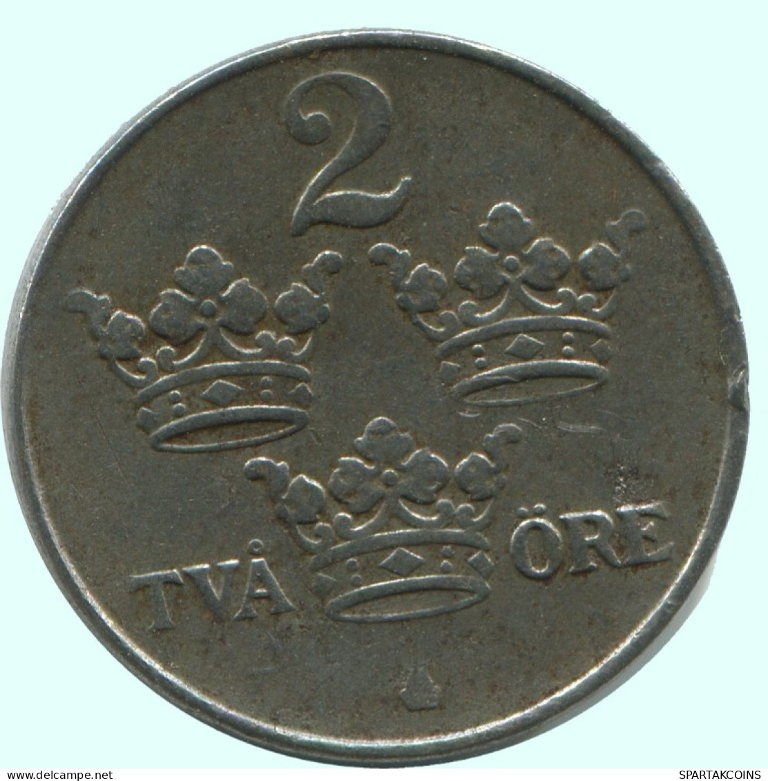 2 ORE 1918 SWEDEN Coin #AC768.2.U.A - Suède