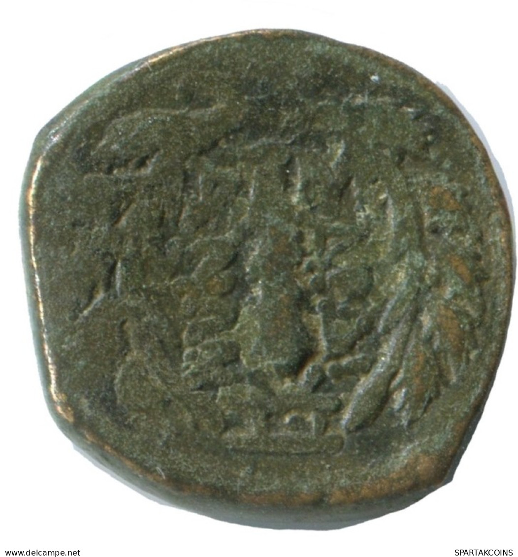 WREATH AUTHENTIC ORIGINAL ANCIENT GREEK Coin 4.2g/15mm #AG063.12.U.A - Griegas