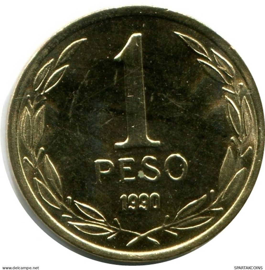 1 PESO 1990 CHILE UNC Moneda #M10128.E.A - Chili