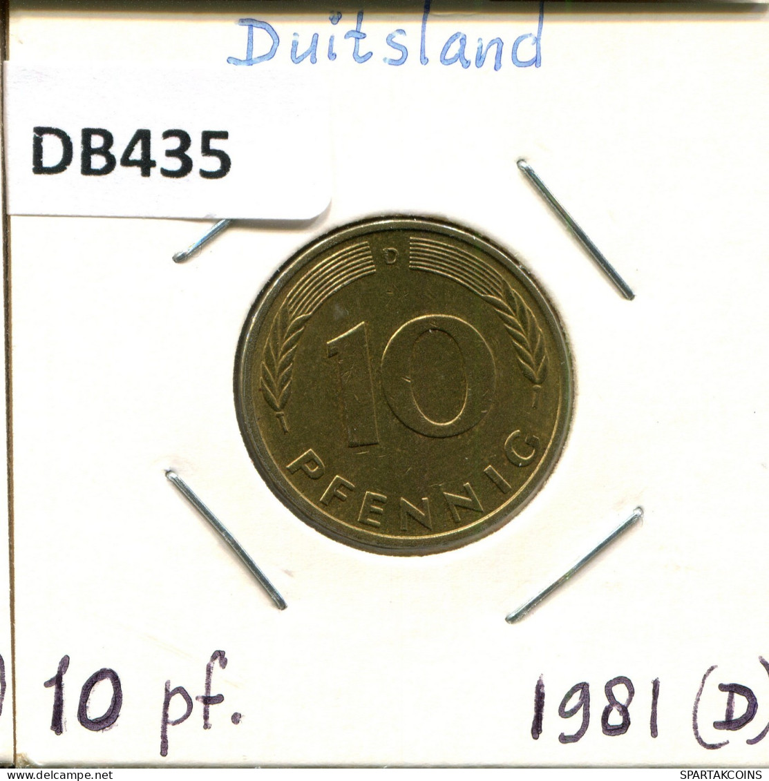 10 PFENNIG 1981 D BRD ALLEMAGNE Pièce GERMANY #DB435.F.A - 10 Pfennig