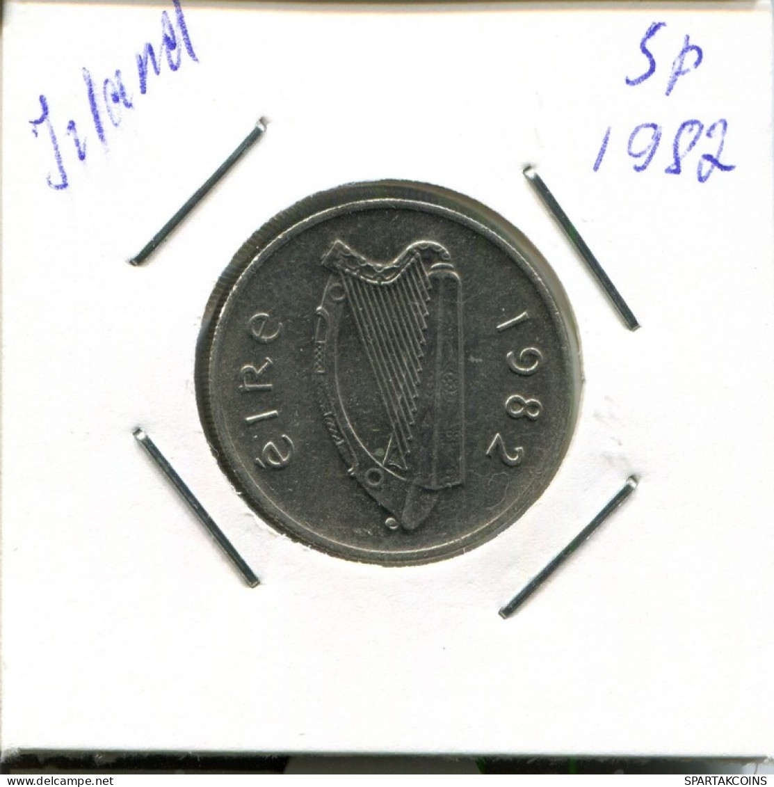 5 PENCE 1982 IRELAND Coin #AN676.U.A - Ireland