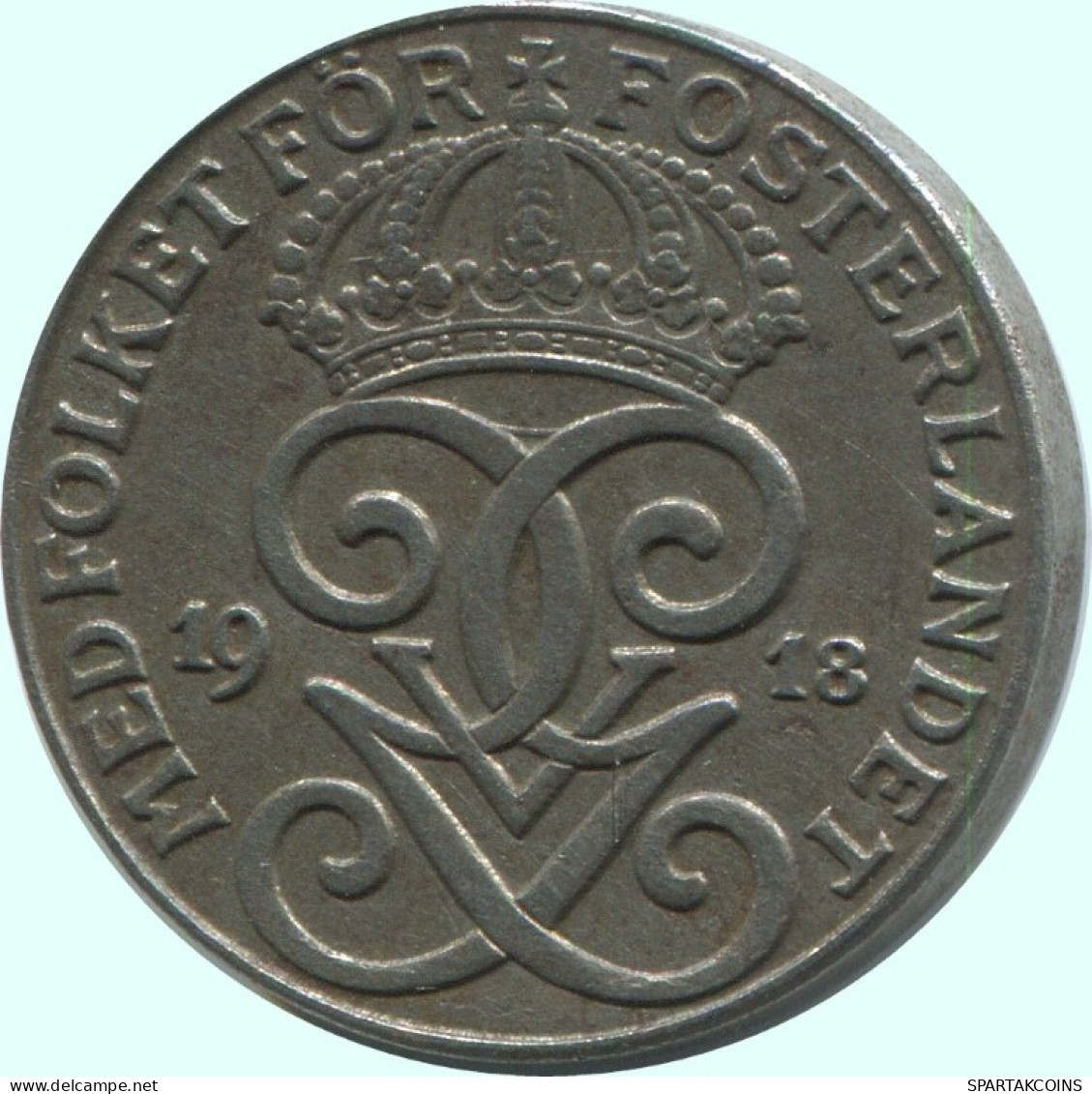 2 ORE 1918 SUECIA SWEDEN Moneda #AC737.2.E.A - Suecia