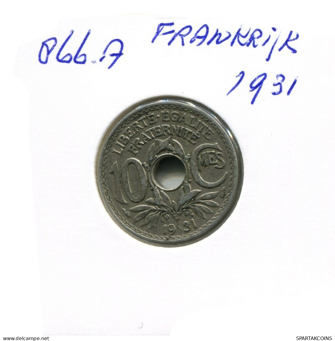 10 CENTIMES 1931 FRANKREICH FRANCE Französisch Münze #AN105.D.A - 10 Centimes