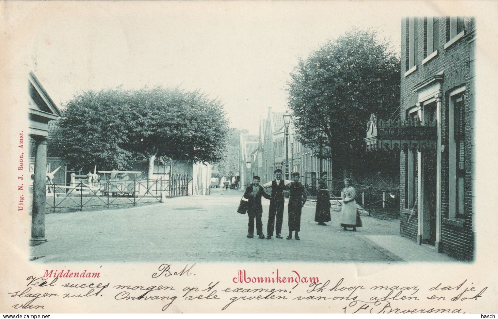 4934 110 Monnikendam, Middendam. 1901.  - Autres & Non Classés