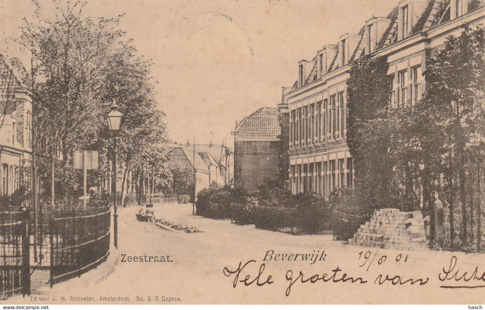 4934 99 Beverwijk, Zeestraat. 1901.  - Beverwijk