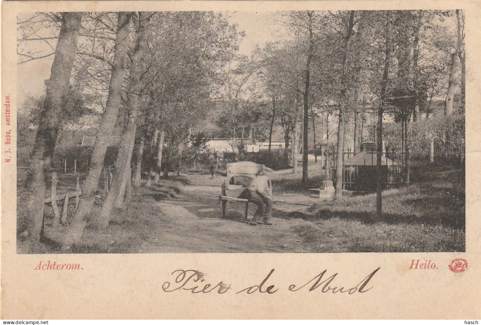 4934 92 Heilo, Achterom. Rond 1900. (Vouw Zie Achterkant)  - Autres & Non Classés