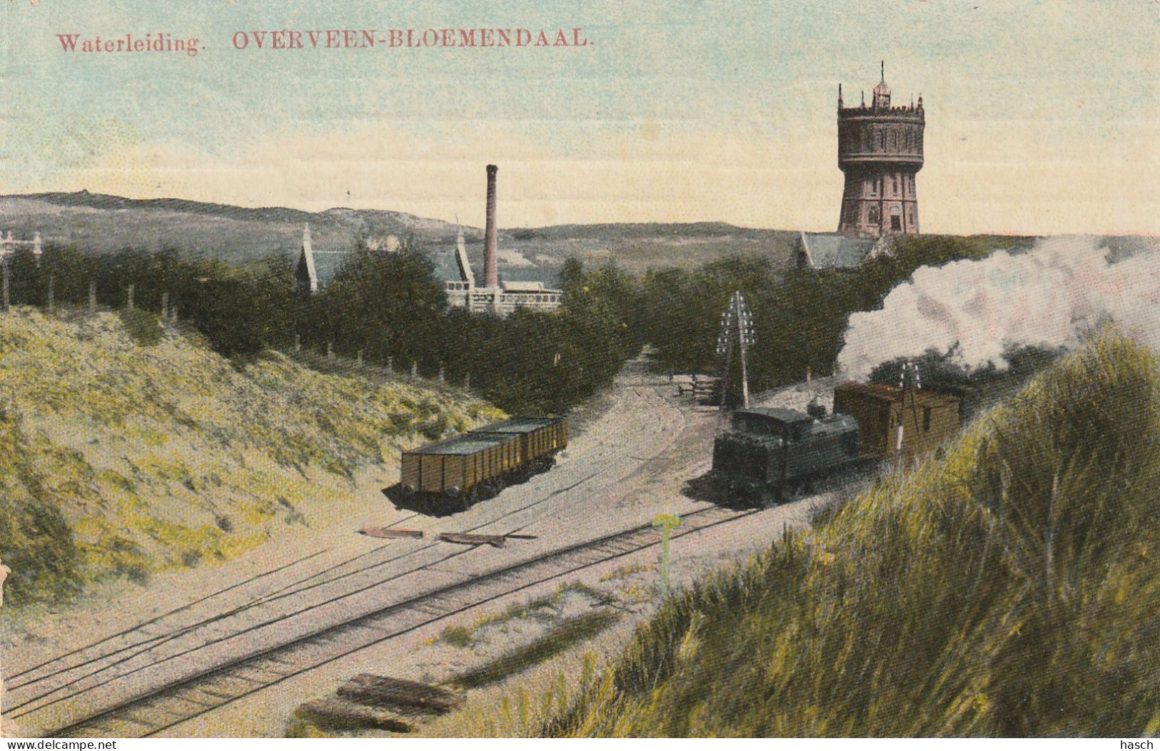 4934 82 Overveen Bloemendaal, Waterleiding. 1912.  - Andere & Zonder Classificatie