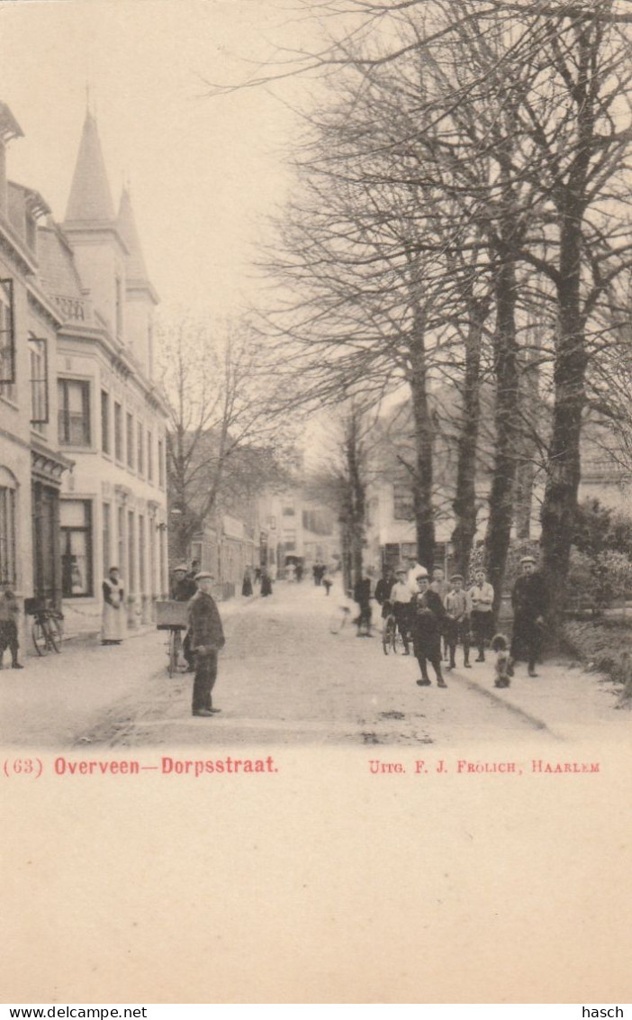 4934 64 Overveen, Dorpsstraat. Rond 1900.  - Andere & Zonder Classificatie