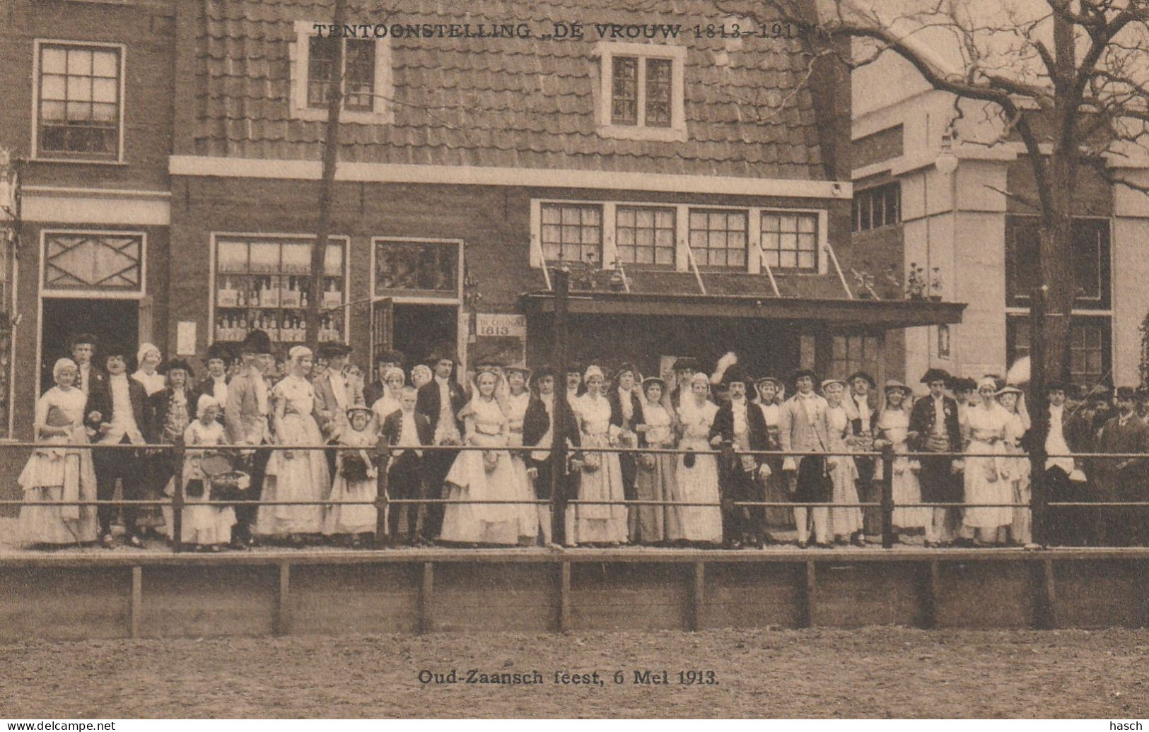 4934 12 Tentoonstelling ,,De Vrouw 1813. Het Oud Zaansch Feest 6 Mei 1913.  - Zaandam