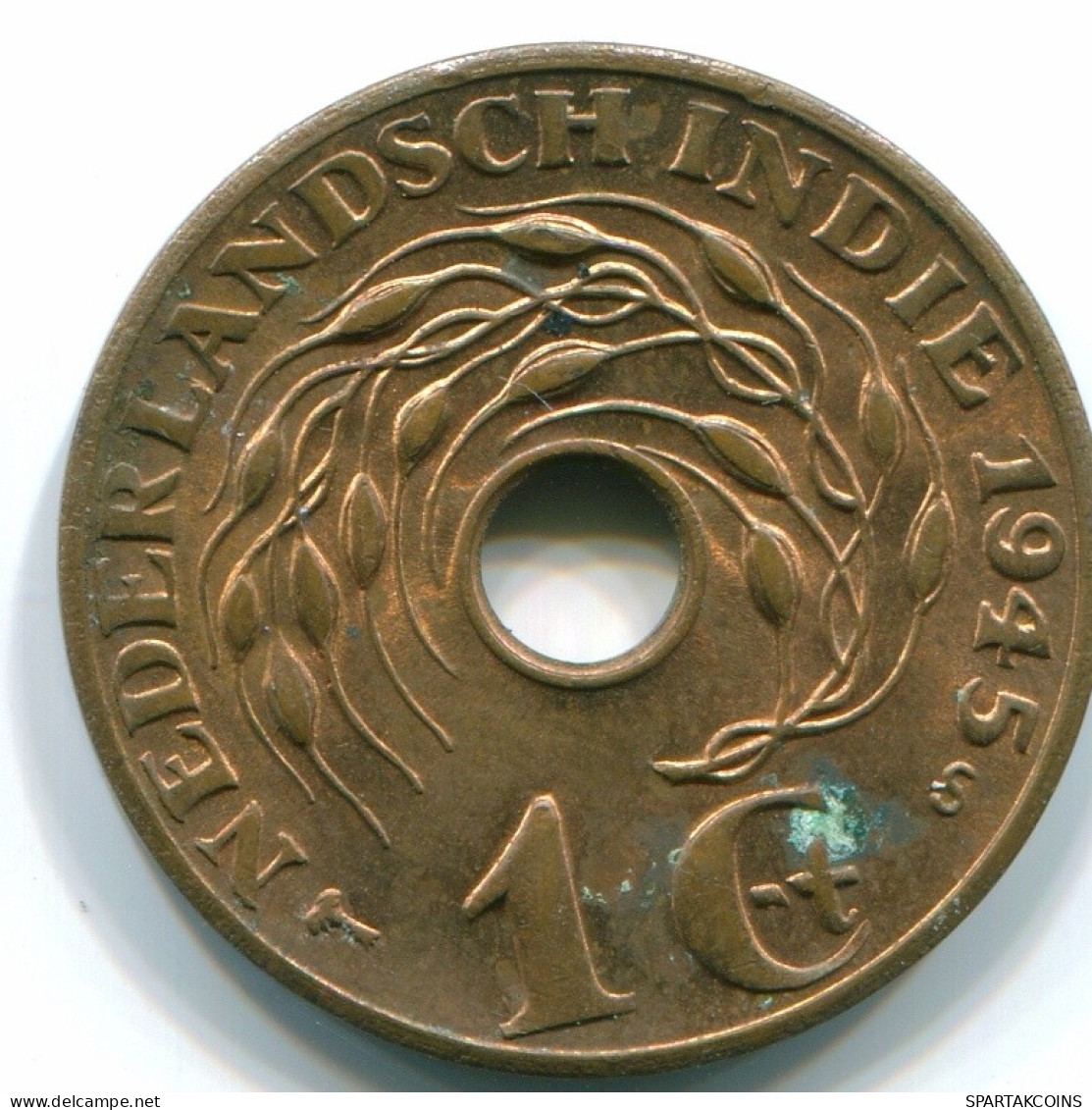 1 CENT 1945 S NIEDERLANDE OSTINDIEN INDONESISCH Koloniale Münze #S10463.D.A - Niederländisch-Indien
