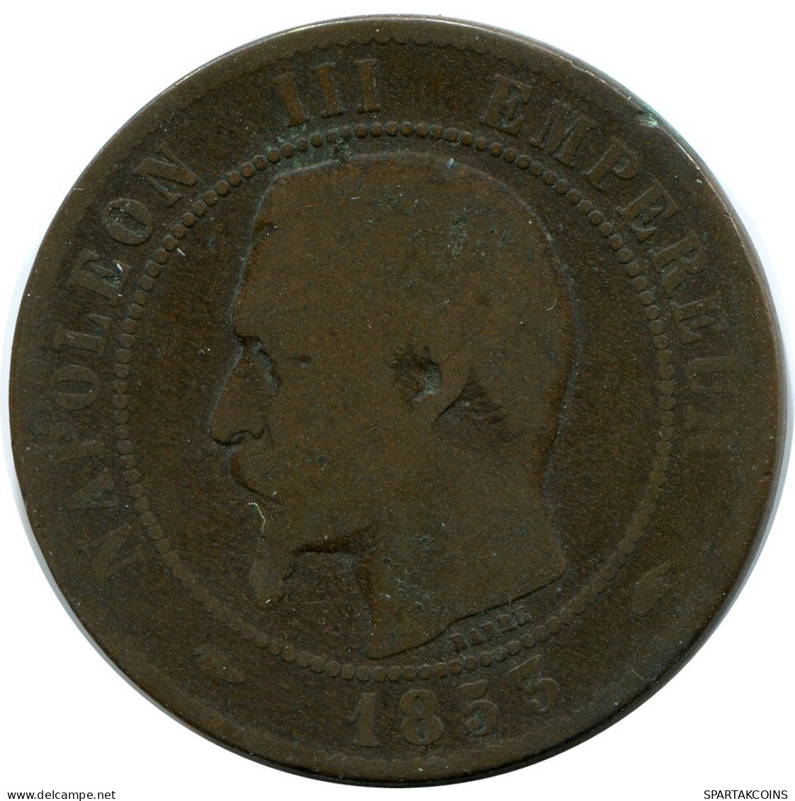 10 CENTIMES 1853 A FRANCIA FRANCE Moneda #BA955.E.A - 10 Centimes