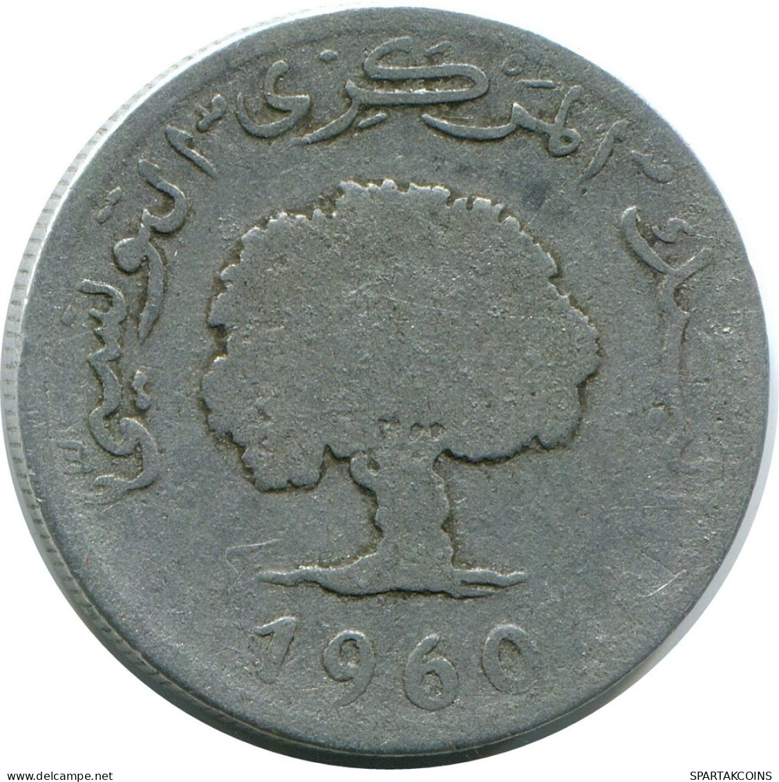 5 MILLIMES 1960 TUNESIEN TUNISIA Münze #AP236.D.A - Tunisia