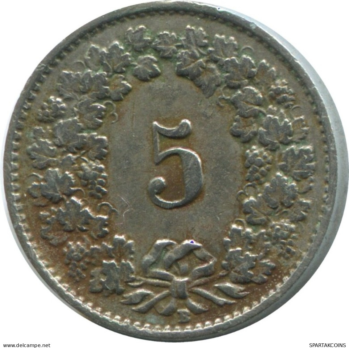 5 RAPPEN 1925 B SWITZERLAND Coin HELVETIA #AD921.2.U.A - Other & Unclassified