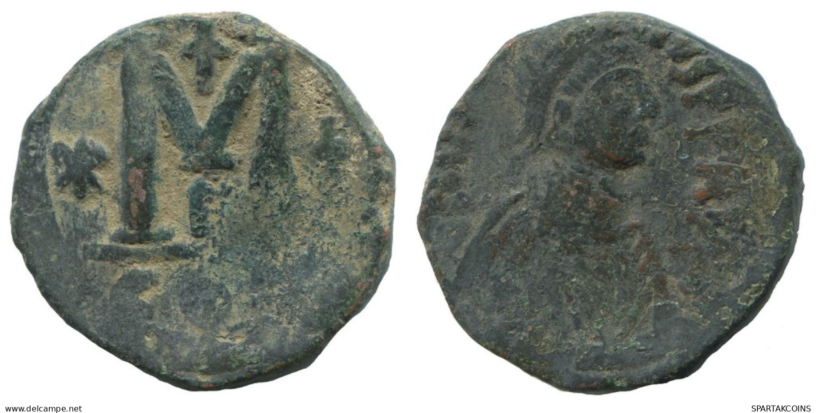ANASTASIUS I FOLLIS Auténtico Antiguo BYZANTINE Moneda 17.3g/30mm #AA489.19.E.A - Byzantine