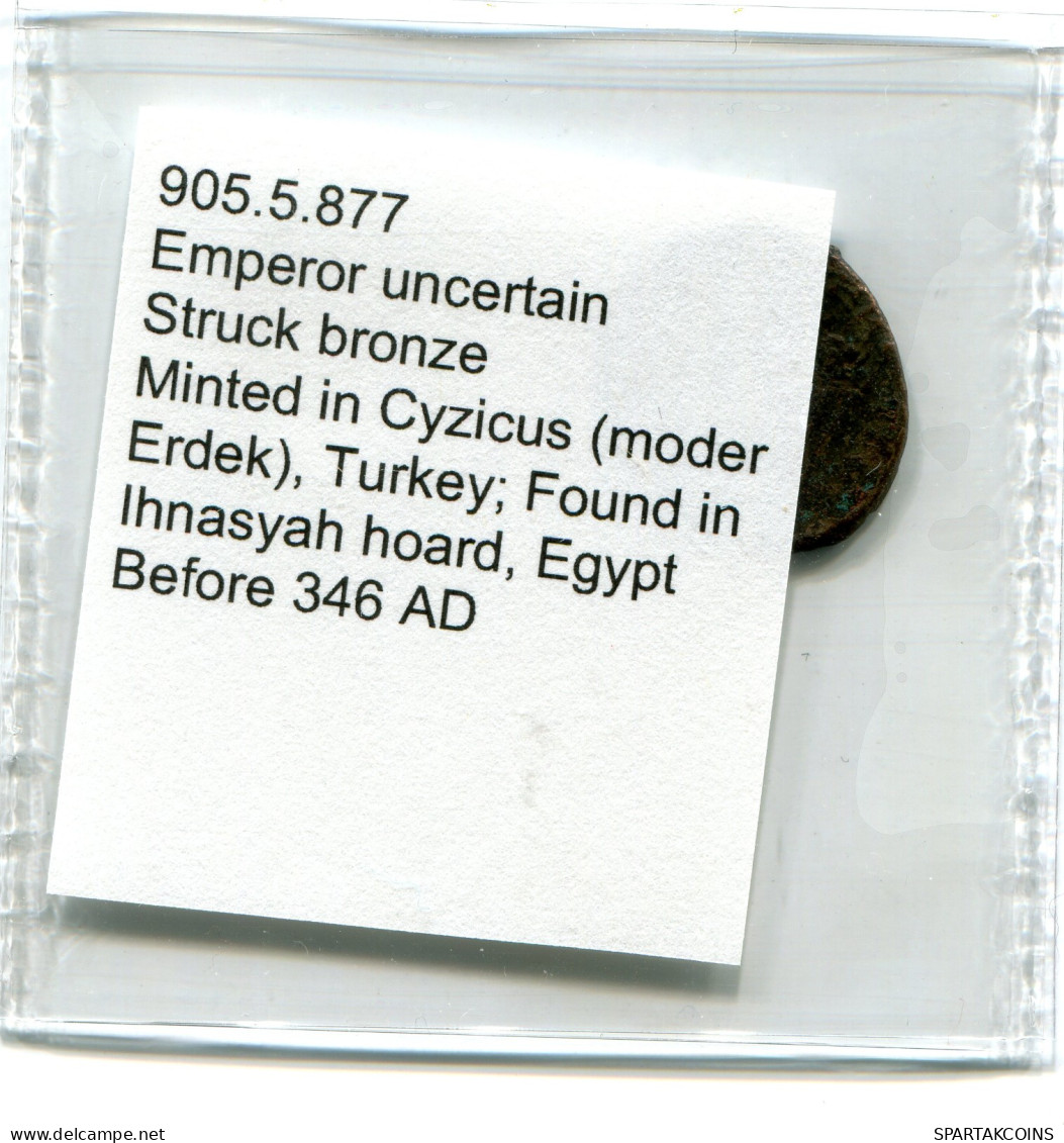 ROMAN Coin MINTED IN CYZICUS FROM THE ROYAL ONTARIO MUSEUM #ANC11042.14.D.A - The Christian Empire (307 AD Tot 363 AD)