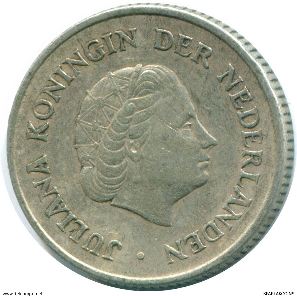 1/4 GULDEN 1967 ANTILLAS NEERLANDESAS PLATA Colonial Moneda #NL11514.4.E.A - Antilles Néerlandaises