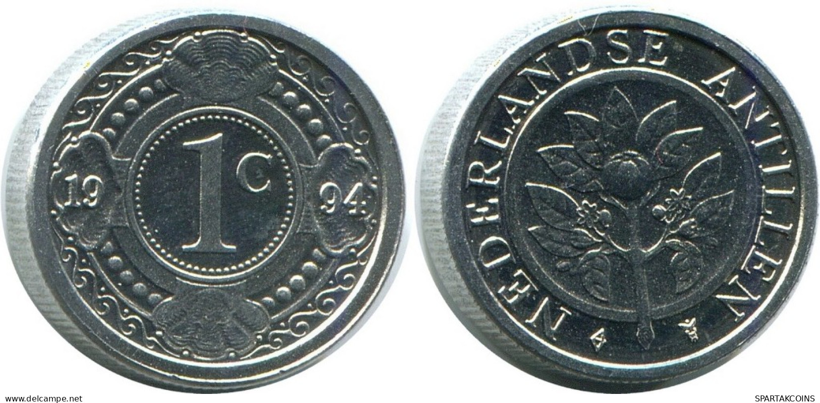 1 CENT 1994 ANTILLES NÉERLANDAISES (From BU Mint Set) Pièce #AH122.F.A - Netherland Antilles