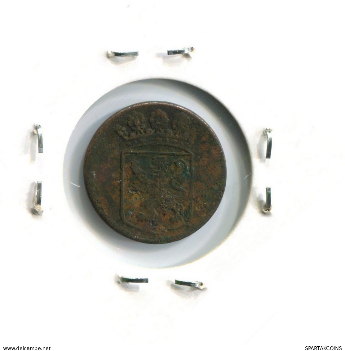 1750 HOLLAND VOC DUIT NETHERLANDS INDIES NEW YORK COLONIAL PENNY #VOC2663.7.U.A - Indes Neerlandesas