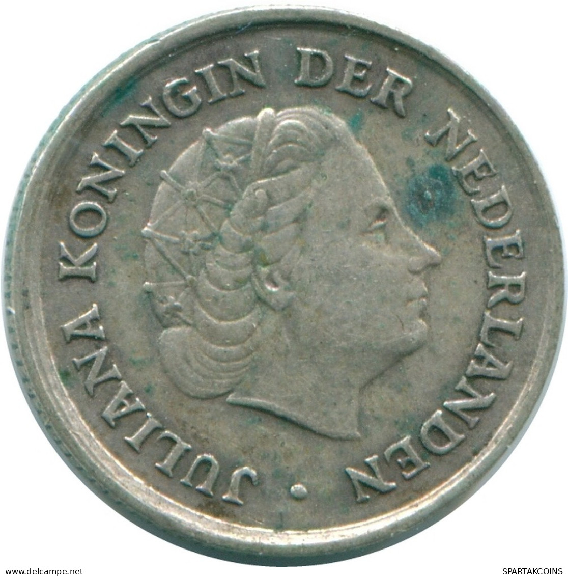 1/10 GULDEN 1966 NIEDERLÄNDISCHE ANTILLEN SILBER Koloniale Münze #NL12840.3.D.A - Antilles Néerlandaises