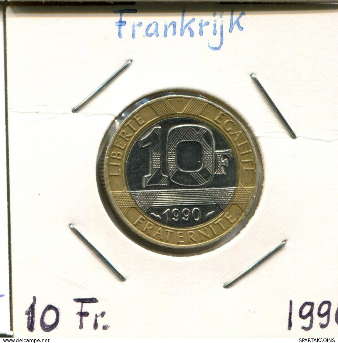 10 FRANCS 1990 FRANCIA FRANCE Moneda BIMETALLIC Moneda #AM428.E.A - 10 Francs