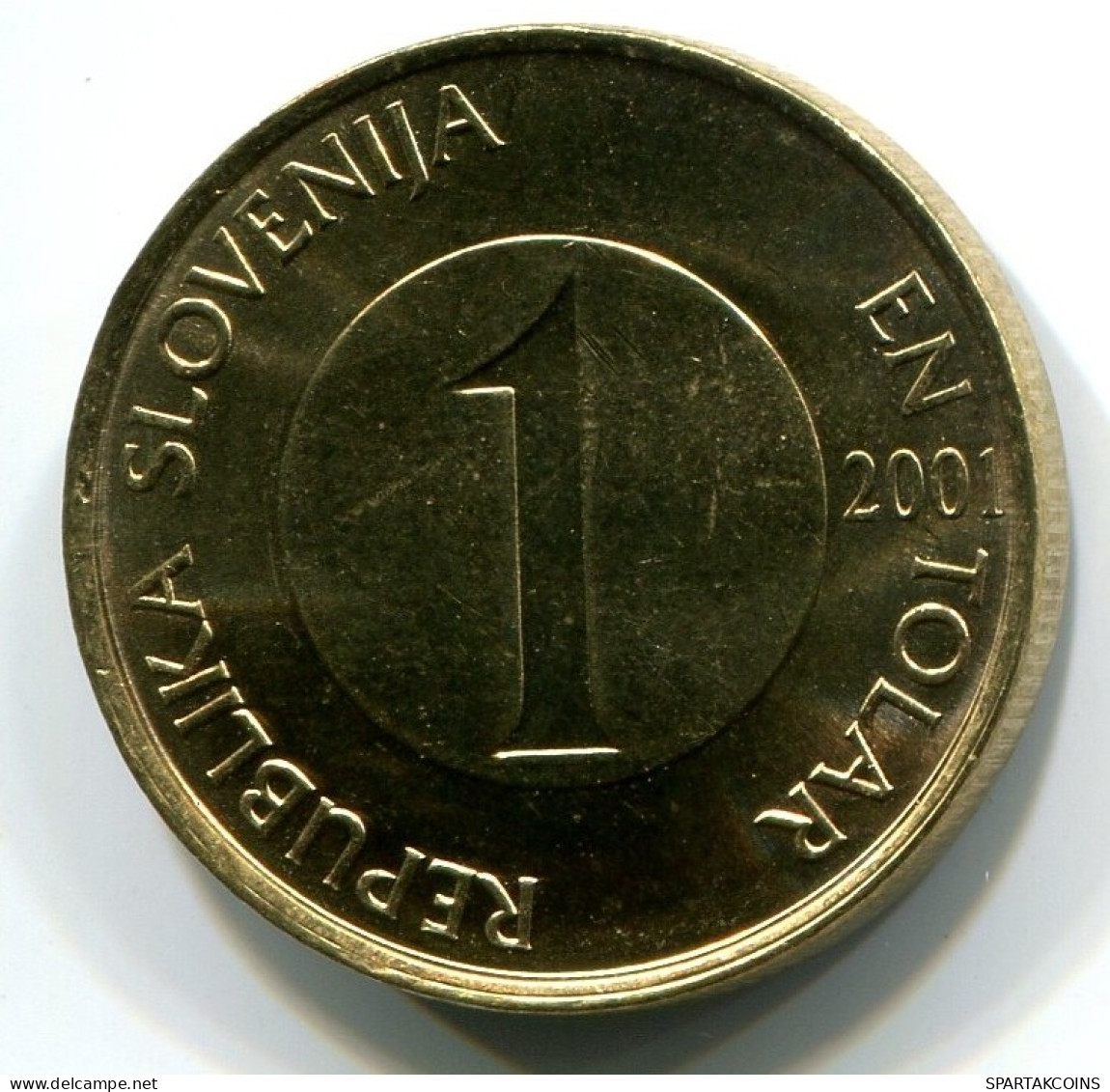 1 TOLAR 2001 SLOWENIEN SLOVENIA UNC Fish Münze #W11048.D.A - Slovenië