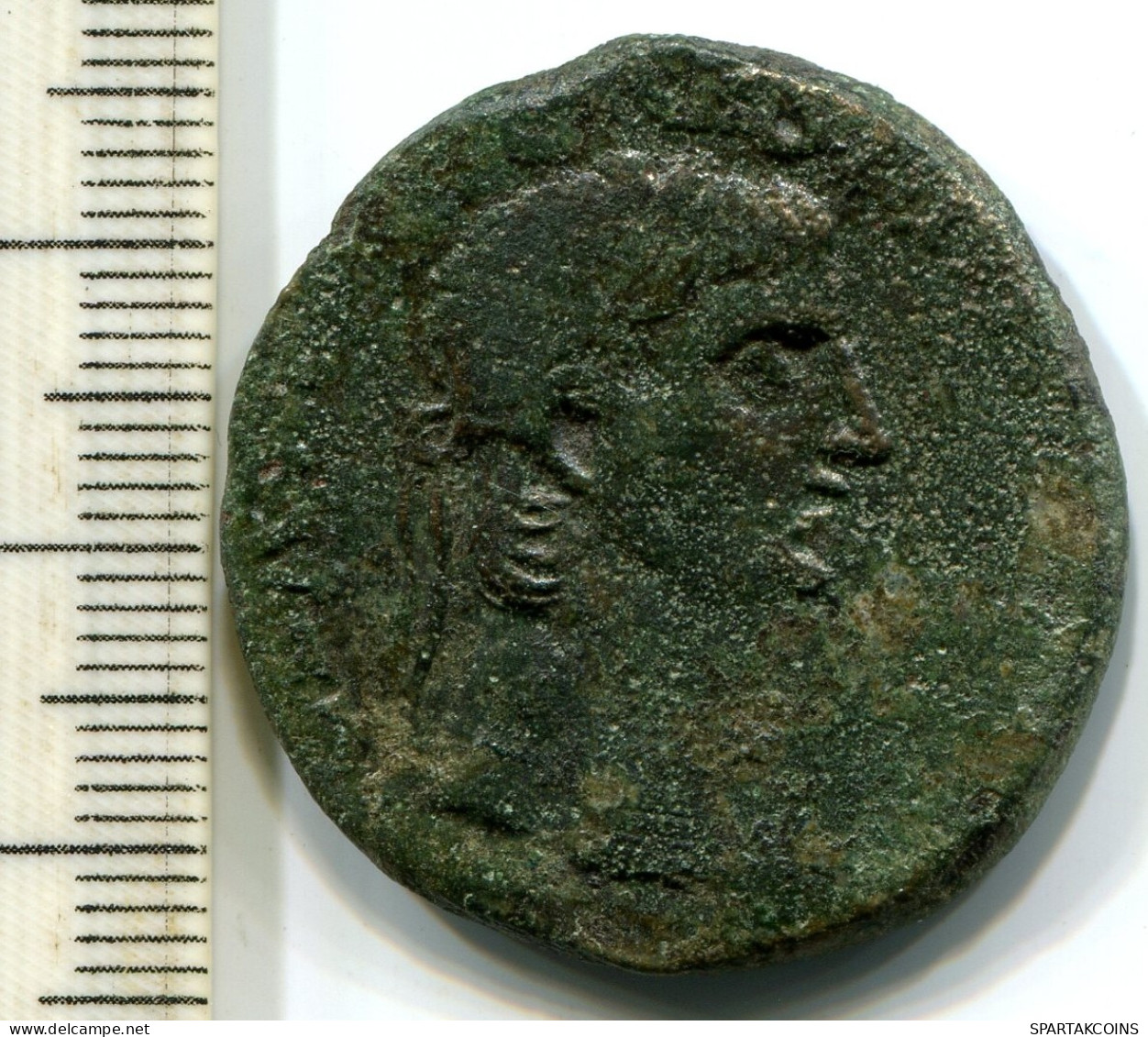 Romano ANTIGUO Moneda ( Of Irregular Mint ?) To Be Catalog #ANC12418.65.E.A - Andere & Zonder Classificatie