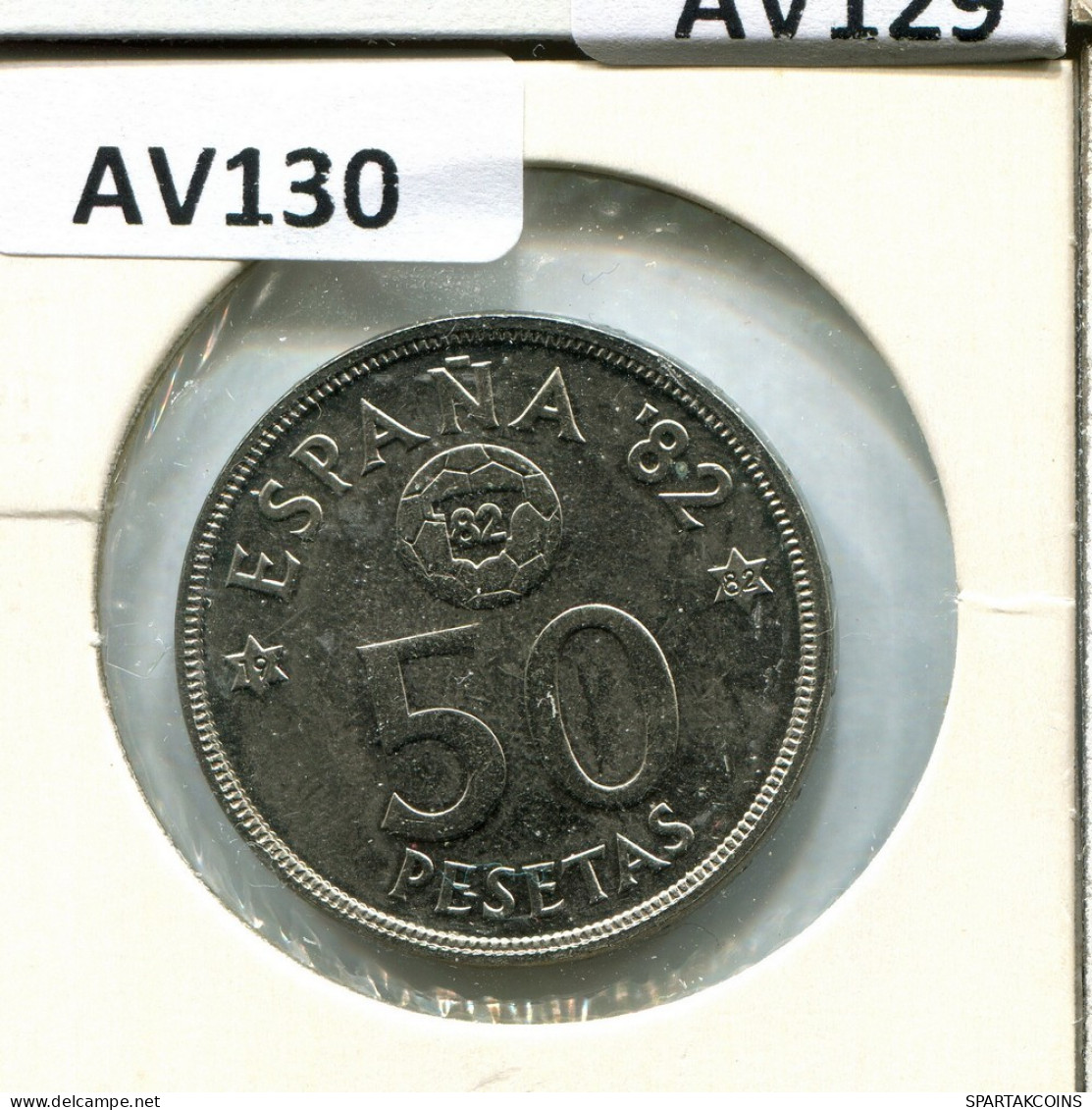 50 PESETAS 1980 SPAIN Coin #AV130.U.A - 50 Peseta