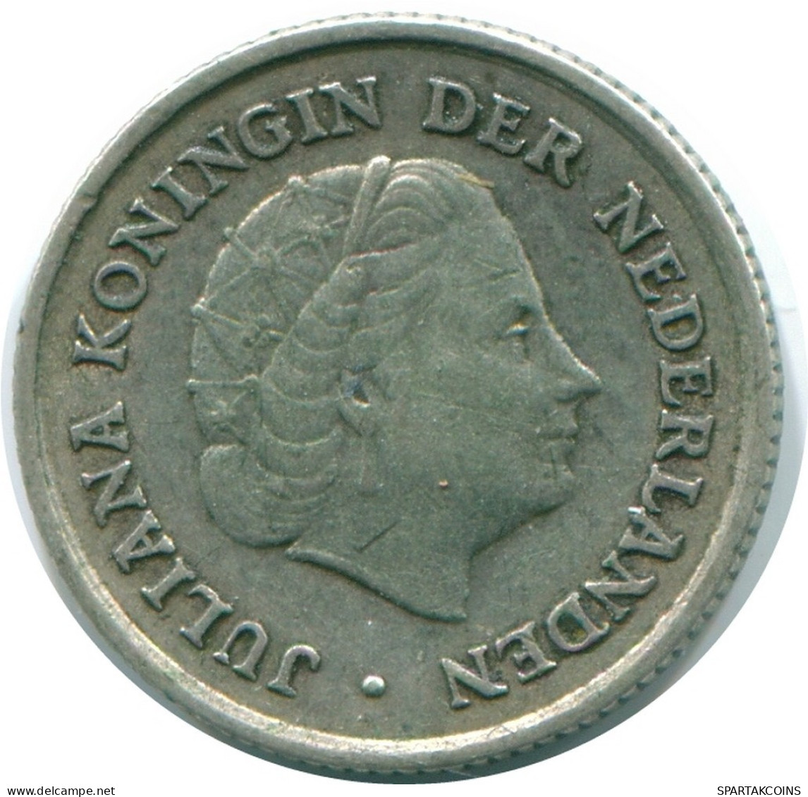 1/10 GULDEN 1963 ANTILLAS NEERLANDESAS PLATA Colonial Moneda #NL12625.3.E.A - Nederlandse Antillen