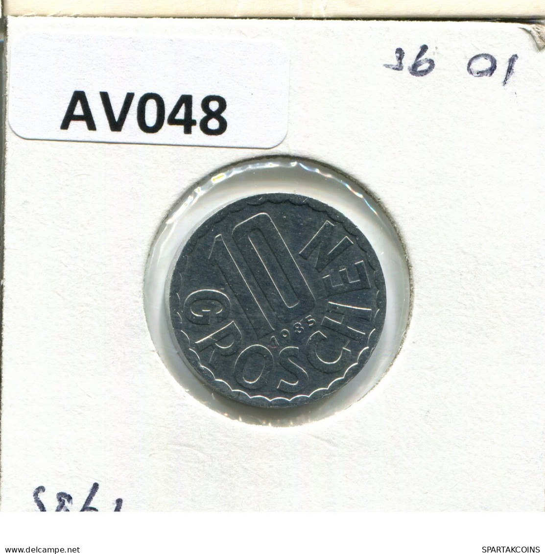 10 GROSCHEN 1985 AUSTRIA Moneda #AV048.E.A - Austria