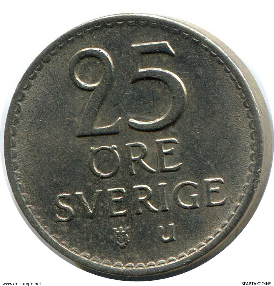 25 ORE 1969 SCHWEDEN SWEDEN Münze #AZ373.D.A - Schweden