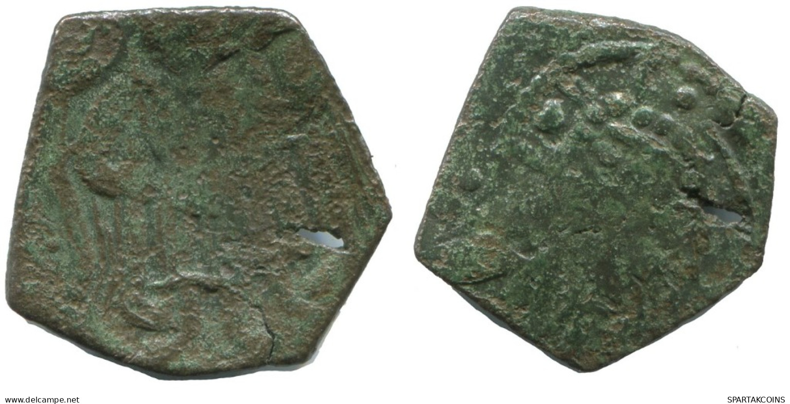 TRACHY BYZANTINISCHE Münze  EMPIRE Antike Authentisch Münze 1.3g/19mm #AG654.4.D.A - Bizantinas