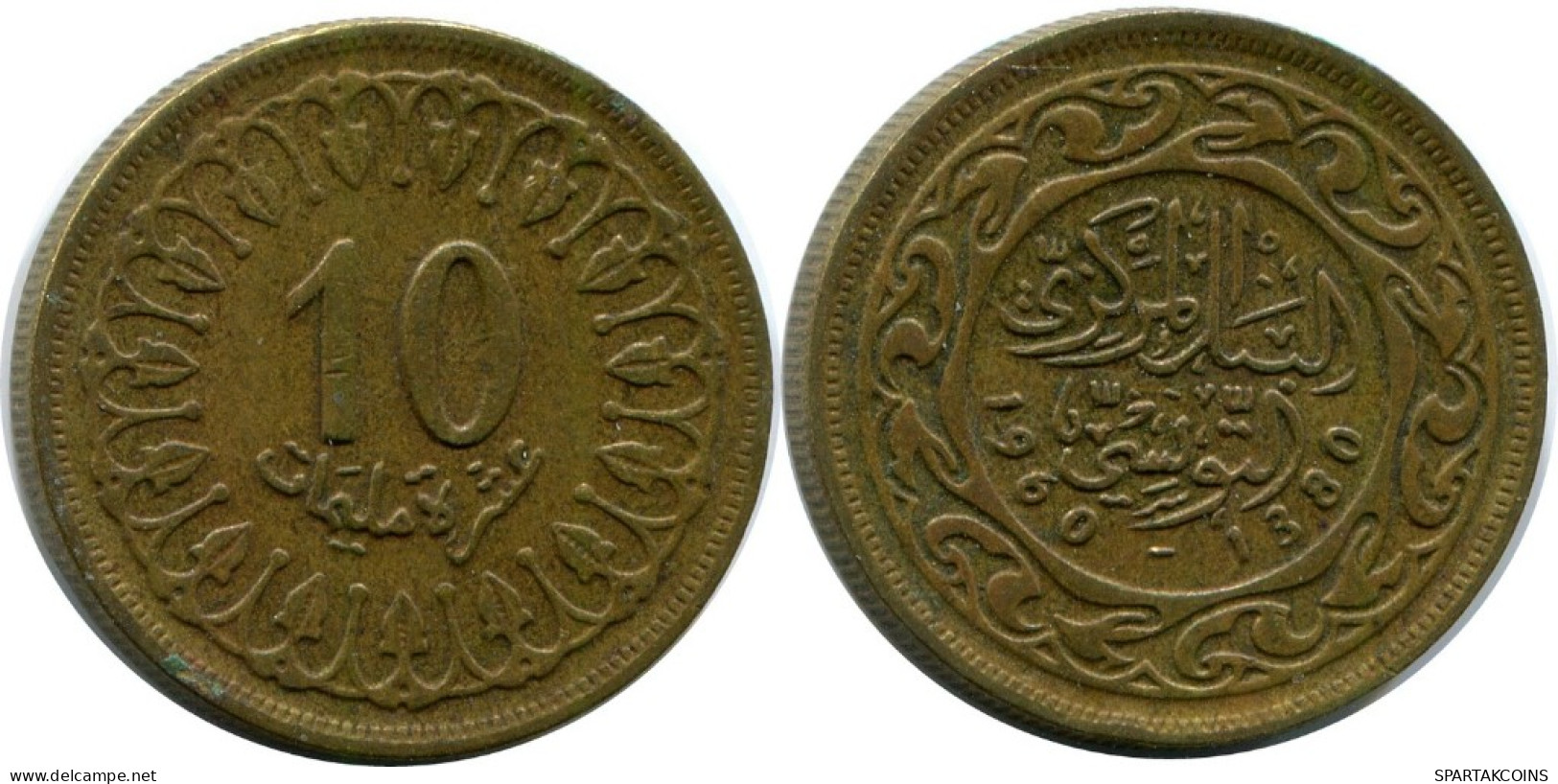 10 MILLIMES 1960 TUNISIA Islamic Coin #AH835.U.A - Tunesien