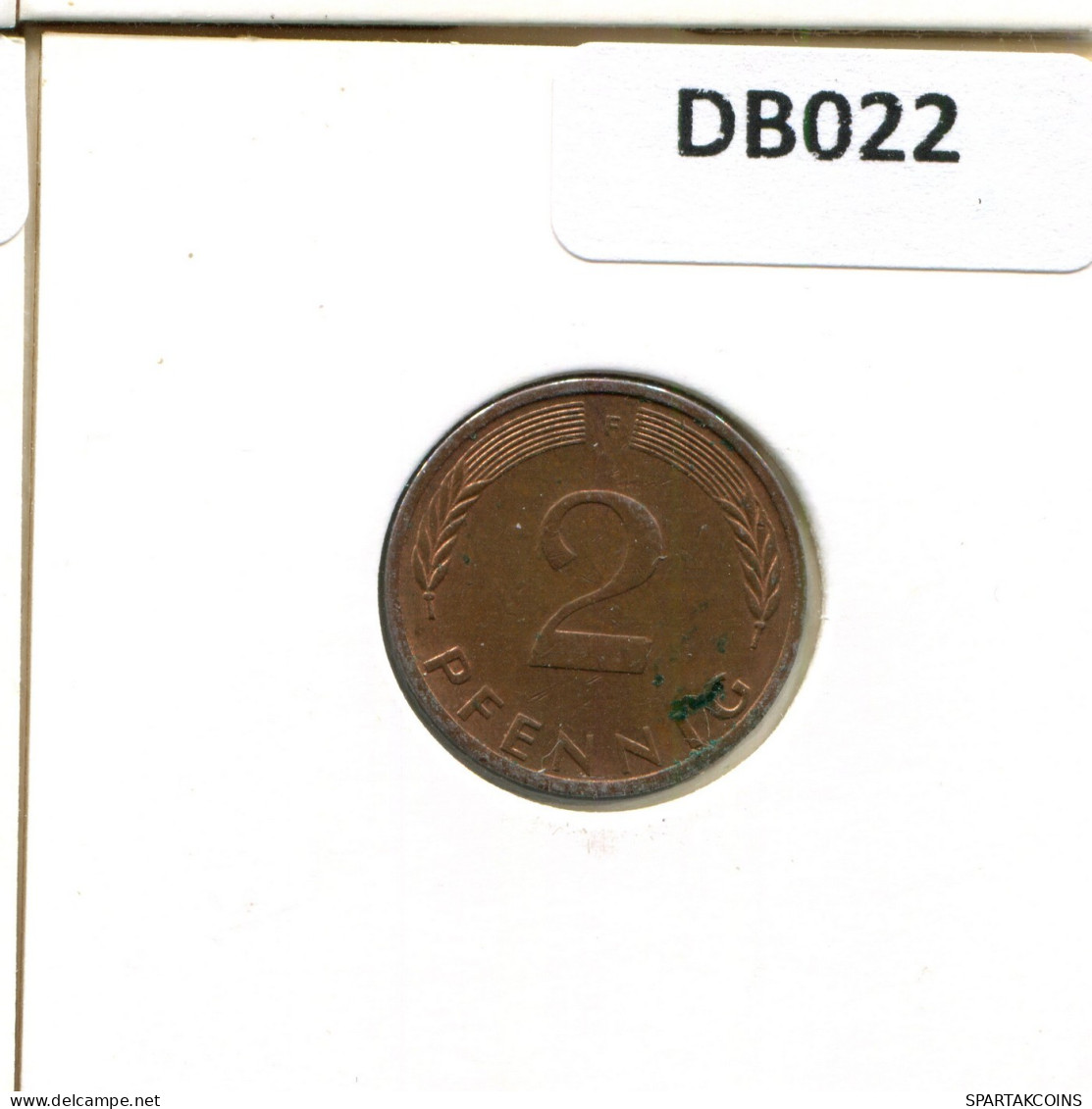 2 PFENNIG 1976 F WEST & UNIFIED GERMANY Coin #DB022.U.A - 2 Pfennig