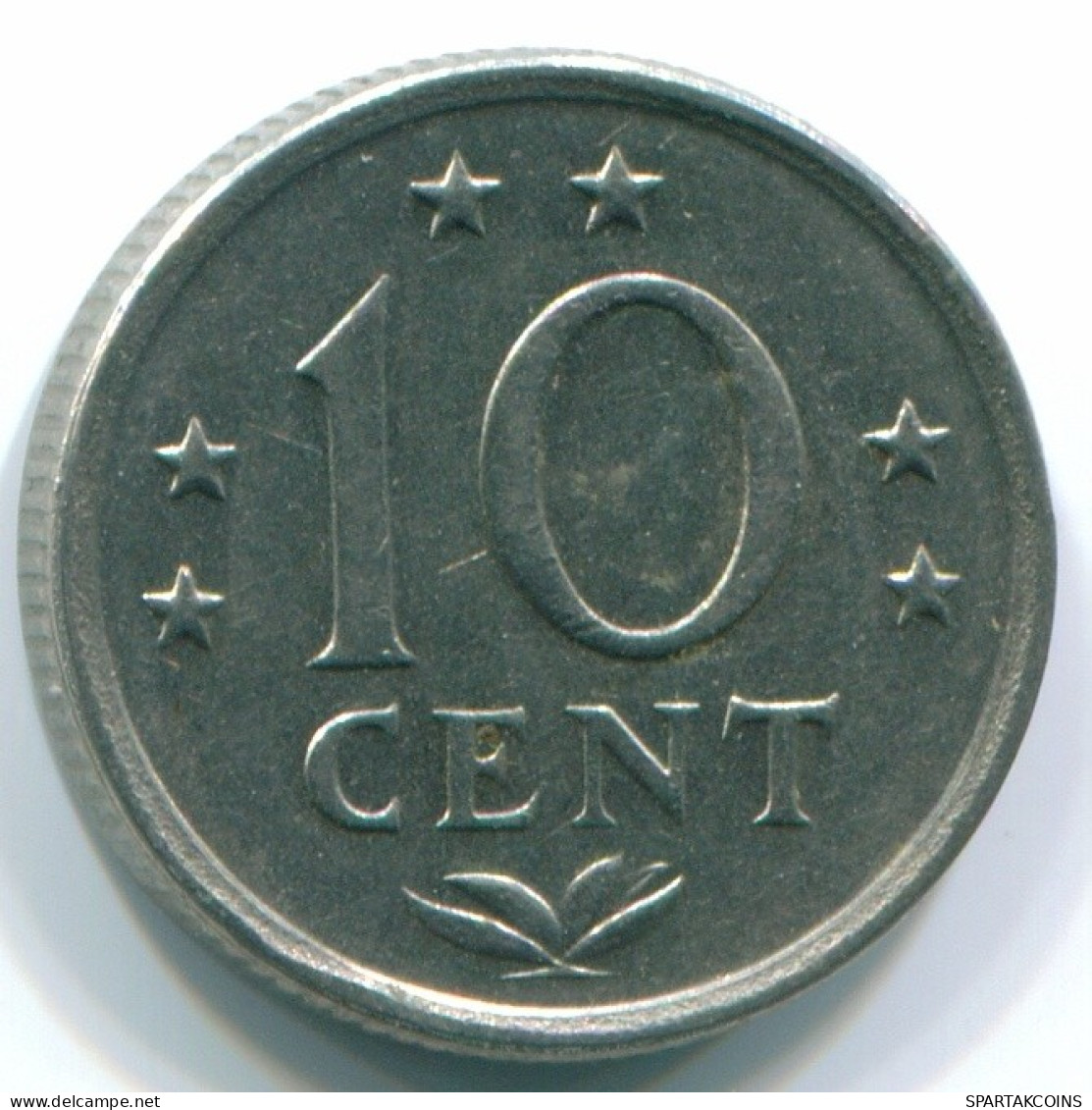 10 CENTS 1970 NETHERLANDS ANTILLES Nickel Colonial Coin #S13336.U.A - Nederlandse Antillen