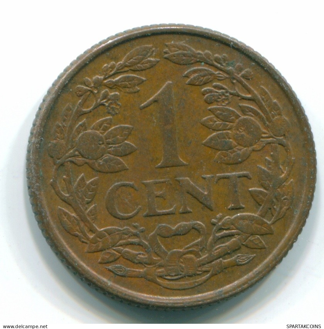 1 CENT 1965 ANTILLAS NEERLANDESAS Bronze Fish Colonial Moneda #S11111.E.A - Antille Olandesi