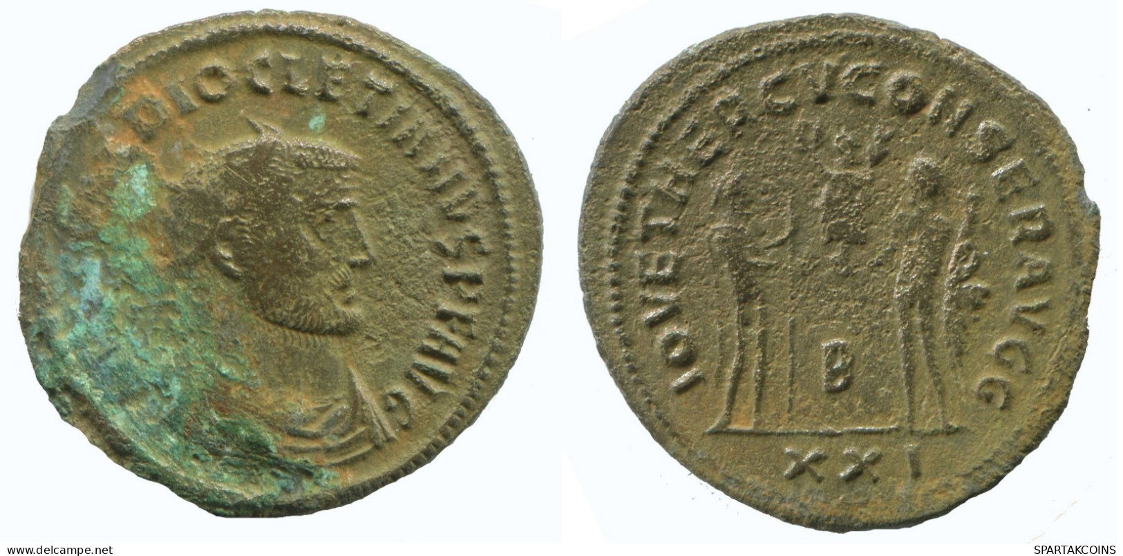 DIOCLETIAN ANTONINIANUS Antiochia B/xxi AD323 Iovetherc 3.1g/23mm #NNN1953.18.E.A - Die Tetrarchie Und Konstantin Der Große (284 / 307)