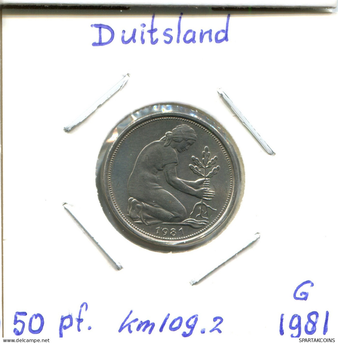 50 PFENNIG 1981 G BRD ALEMANIA Moneda GERMANY #DB601.E.A - 50 Pfennig