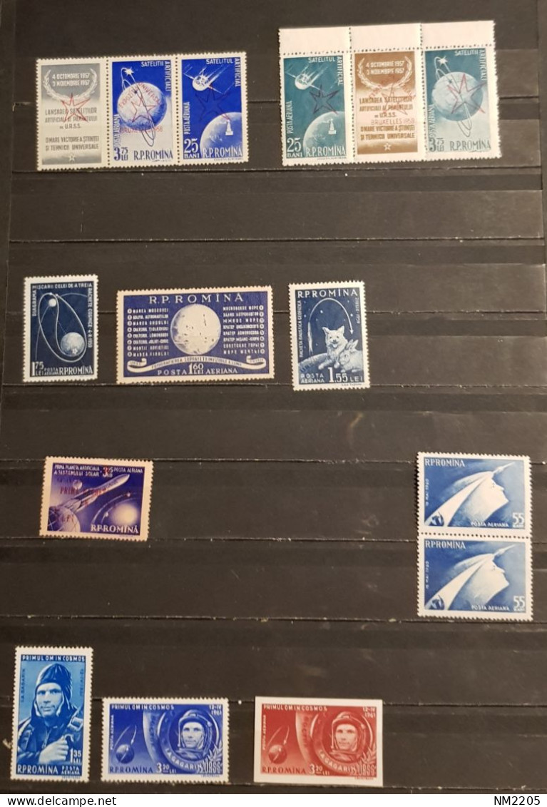 ROMANIA SATELLITES-SPACE -GAGARIN YEARS 1958-1963 MINI LOT MNH - Sonstige & Ohne Zuordnung