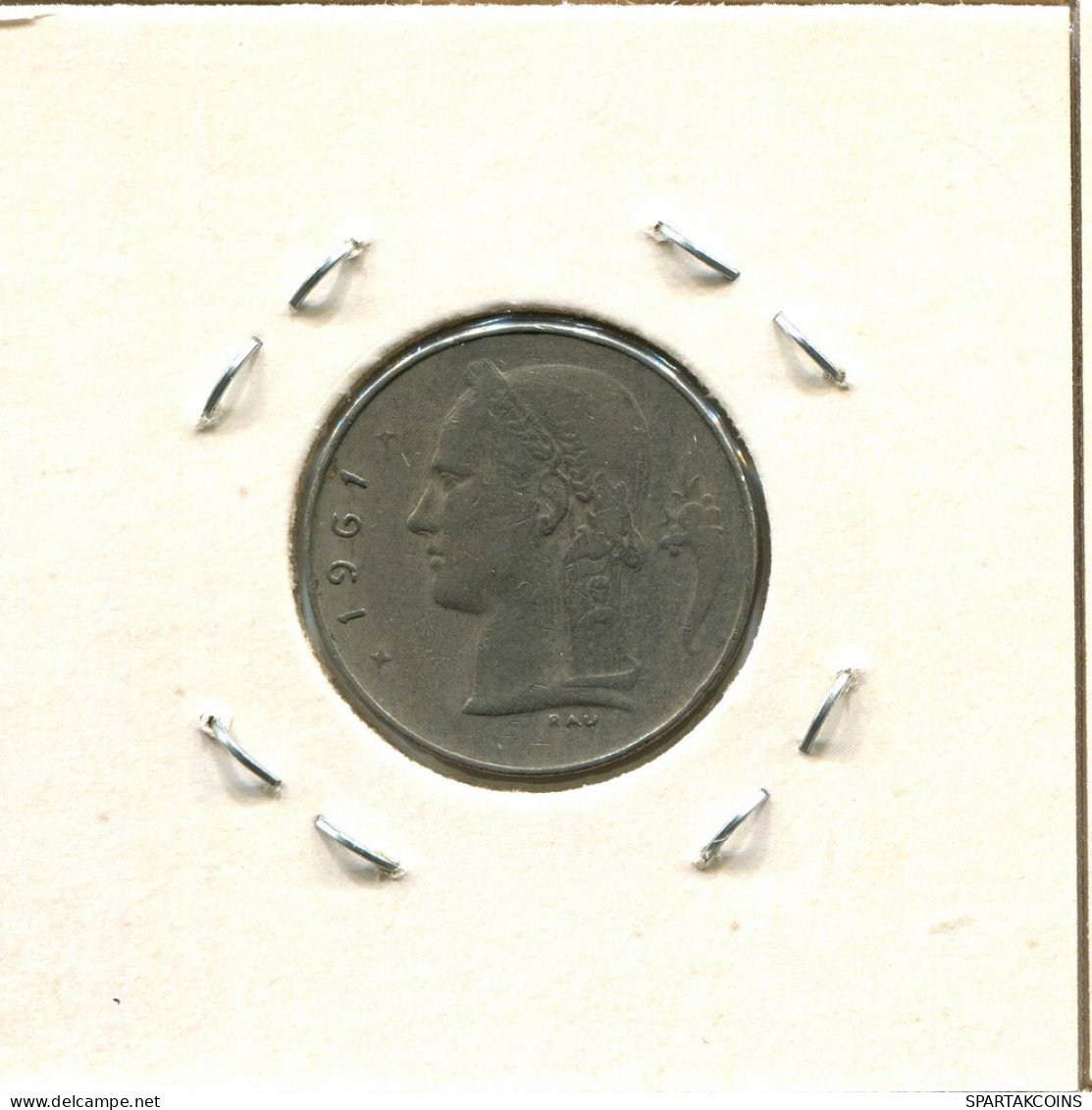 1 FRANC 1961 DUTCH Text BELGIQUE BELGIUM Pièce #BA503.F.A - 1 Franc