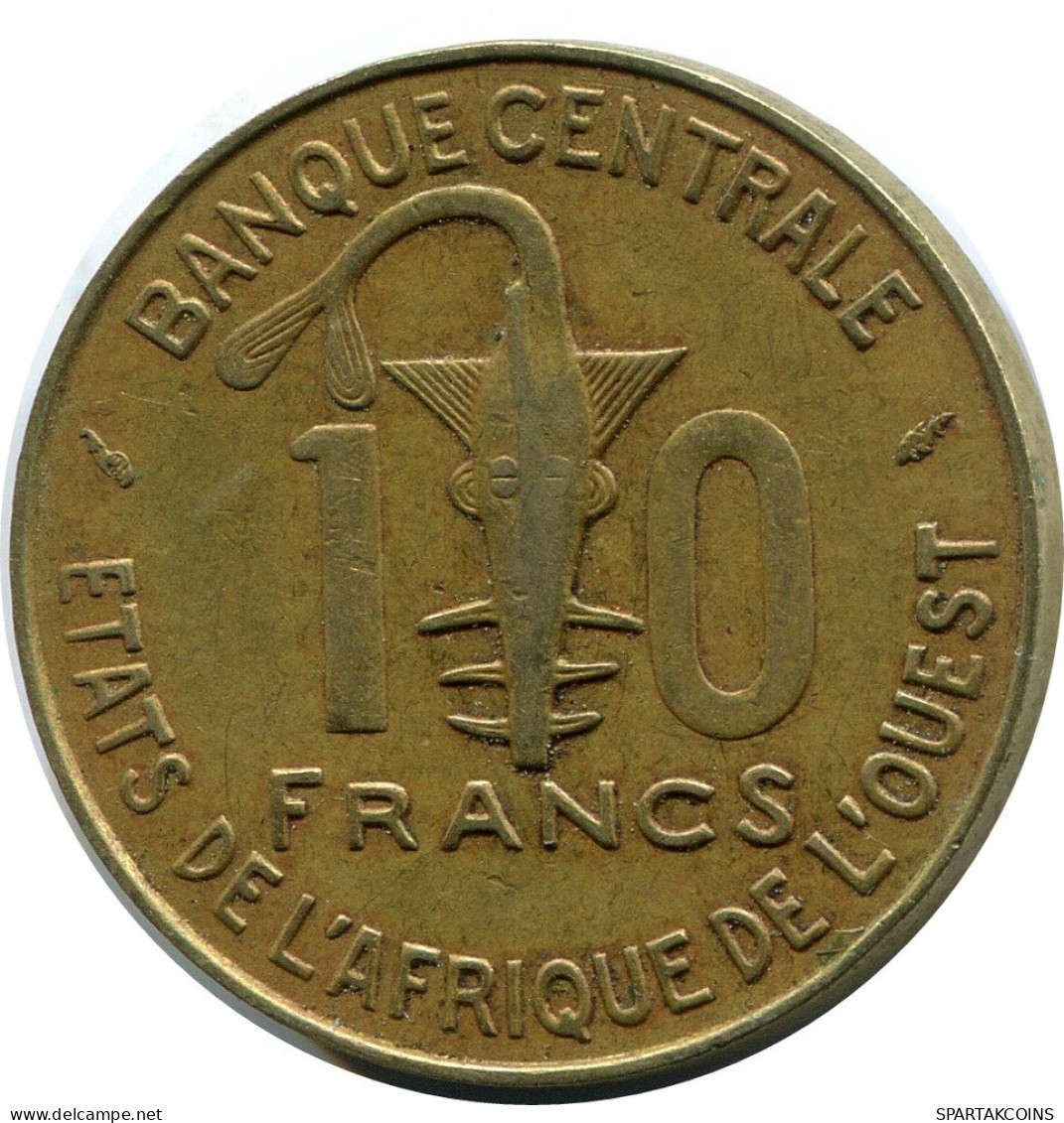 10 FRANCS CFA 1990 WESTERN AFRICAN STATES (BCEAO) Coin #AR856.U.A - Otros – Africa