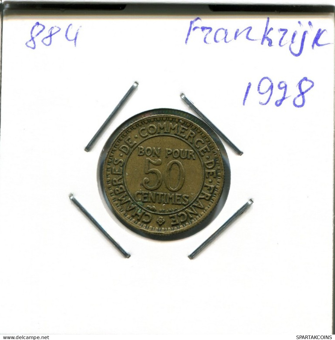 50 CENTIMES 1928 FRANCE Pièce Française #AN209.F.A - 50 Centimes