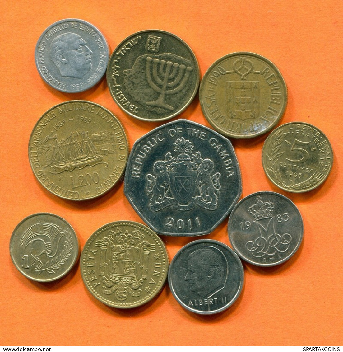 Collection MUNDO Moneda Lote Mixto Diferentes PAÍSES Y REGIONES #L10103.1.E.A - Other & Unclassified