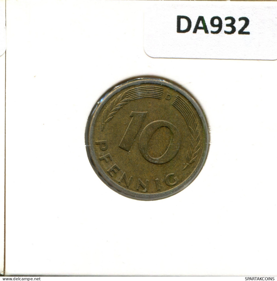 10 PFENNIG 1982 D BRD ALEMANIA Moneda GERMANY #DA932.E.A - 10 Pfennig
