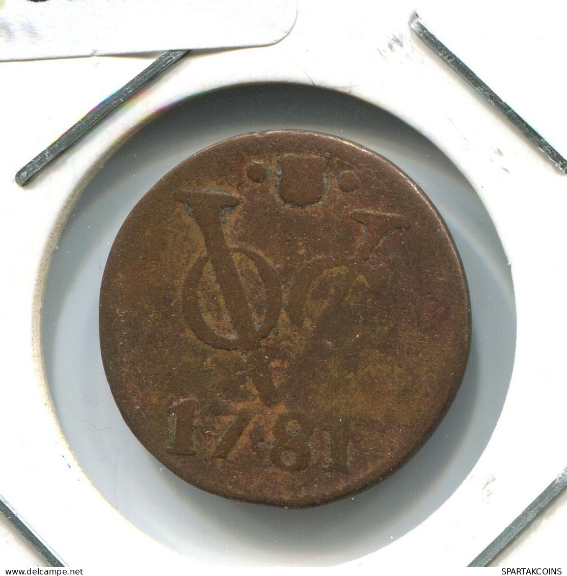 1781 UTRECHT VOC DUIT NEERLANDÉS NETHERLANDS Colonial Moneda #VOC1714.10.E.A - Indie Olandesi