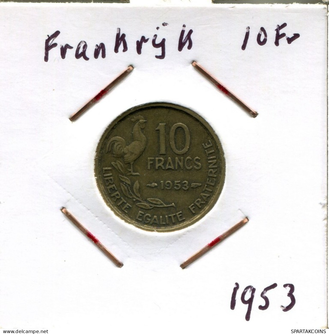 10 FRANCS 1953 FRANCE Pièce Française #AM655.F.A - 10 Francs