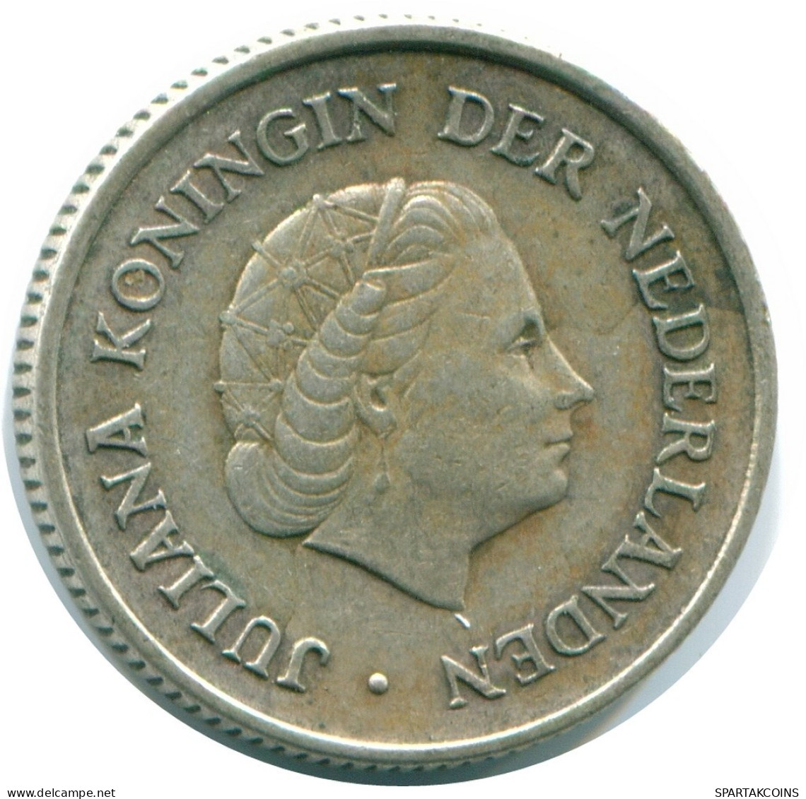1/4 GULDEN 1970 NETHERLANDS ANTILLES SILVER Colonial Coin #NL11675.4.U.A - Antille Olandesi
