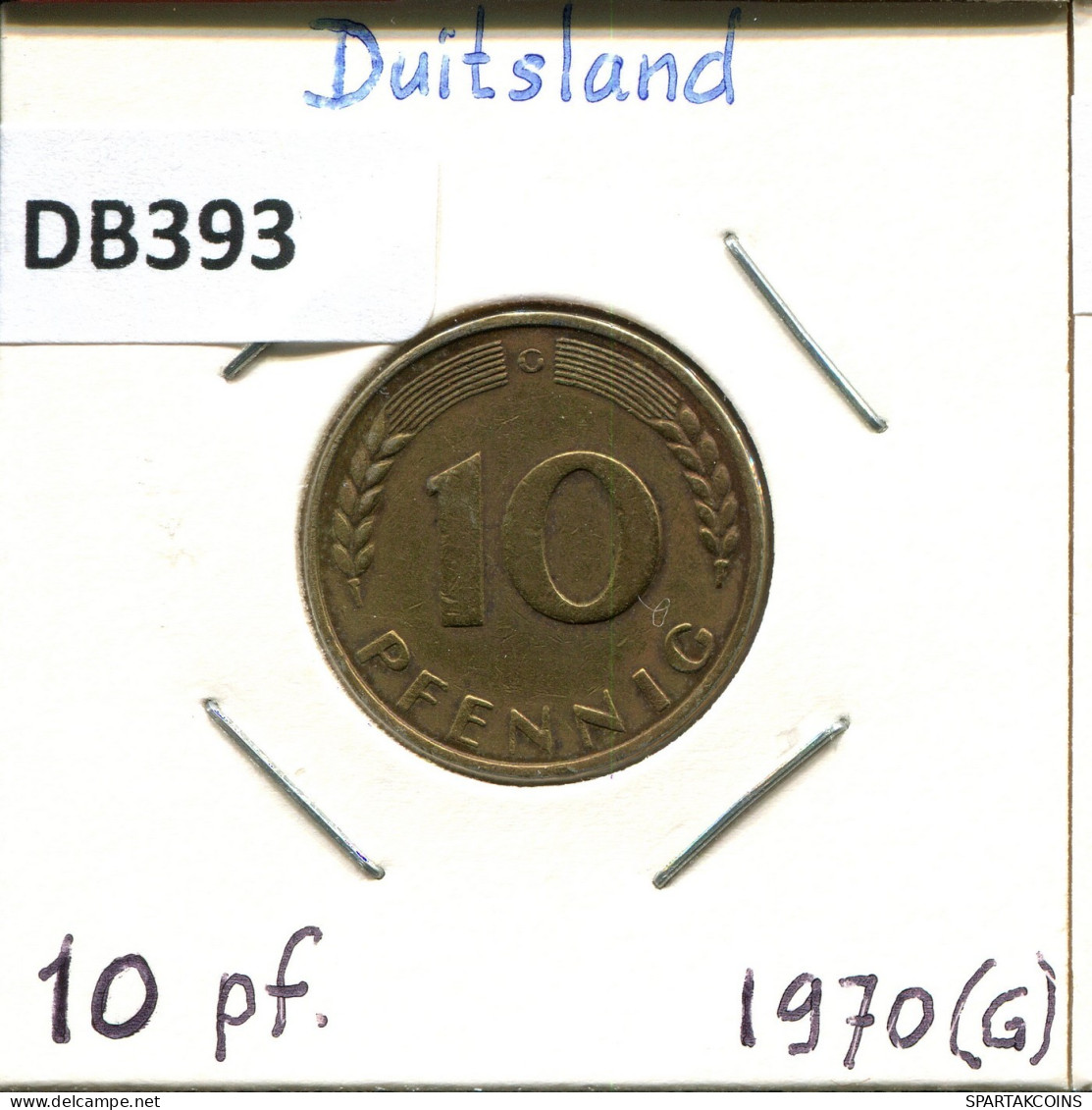 10 PFENNIG 1970 G BRD ALEMANIA Moneda GERMANY #DB393.E.A - 10 Pfennig