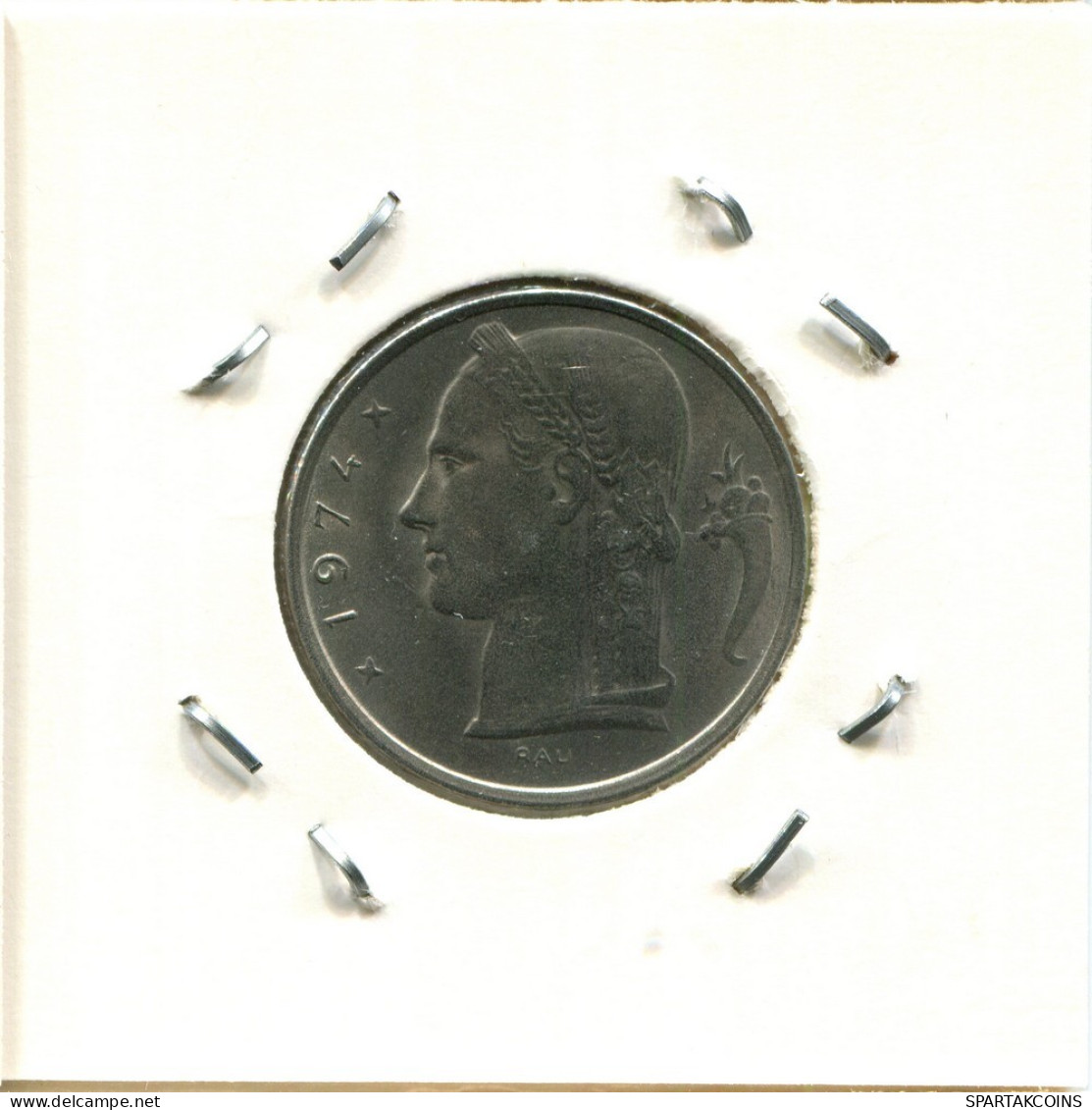 5 FRANCS 1974 Französisch Text BELGIEN BELGIUM Münze #BA610.D.A - 5 Frank